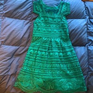 Anthropologie Turquoise Dress Size 2